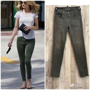J Brand Leggings Womens Jeans Size 28 Army Green Solid Skinny EUC